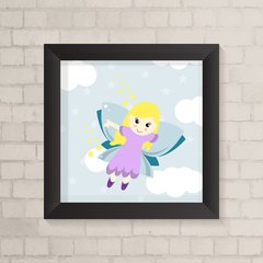 Quadro Infantil Fada Loira - comprar online