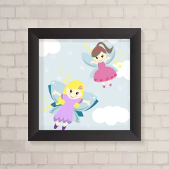 Quadro Infantil Fadas - comprar online