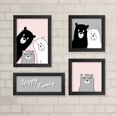 Kit de Quadros Família Urso - comprar online