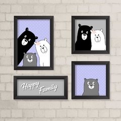 Kit de Quadros Família Urso - comprar online