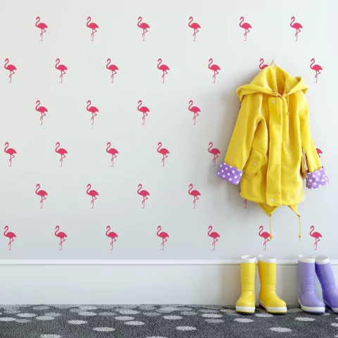 Adesivos Flamingos