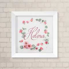 Quadro com Nome Floral