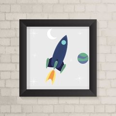 Quadro Infantil Foguete - comprar online
