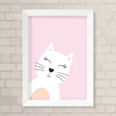 Quadro Infantil Gatinha