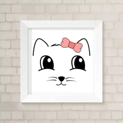 Quadro Infantil Gatinha