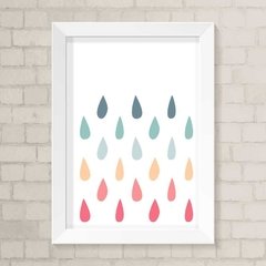 Quadro Infantil Gotinhas Coloridas