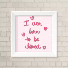 Quadro Infantil Frase Menina