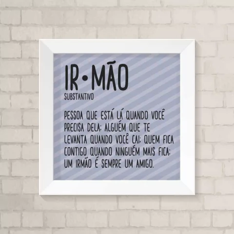 Quadro Infantil Irmão