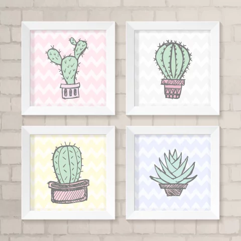 Kit de Quadros Cacto