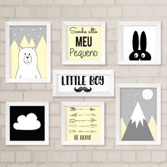 Kit de Quadros Be Brave Little Boy