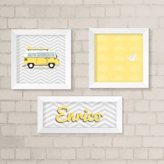 Kit de Quadros Kombi Amarela
