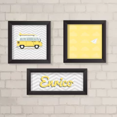 Kit de Quadros Kombi Amarela - comprar online