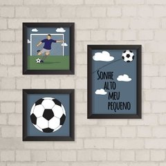 Kit de Quadros Futebol e Sonhe Alto - comprar online