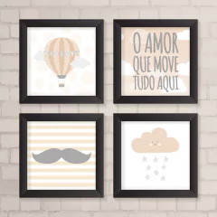 Kit de Quadros O Amor que Move Aqui - comprar online