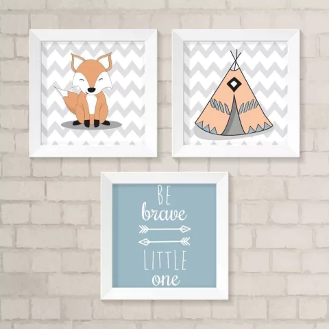 Kit de Quadros Raposinha