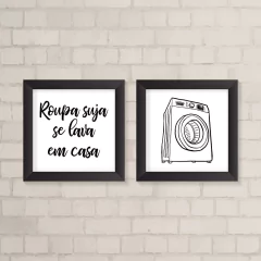 Kit de Quadros Lavanderia - Roupa Suja - comprar online