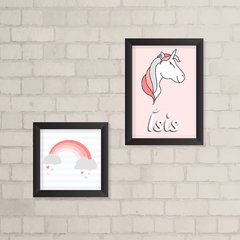 Kit de Quadros Unicórnio e Arco-Íris - comprar online