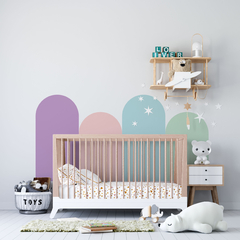 Adesivos Arcos Lilas Rosa e Verde - comprar online