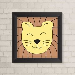 Quadro Infantil Rosto de Leão - comprar online