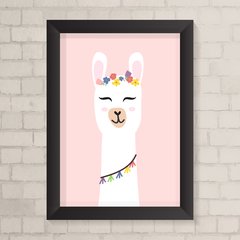 Quadro Infantil Lhama - comprar online