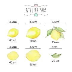 Limão siciliano Aquarela - comprar online