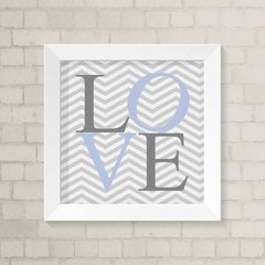Quadro Infantil Love Azul