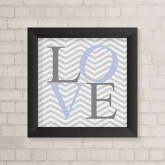Quadro Infantil Love Azul - comprar online