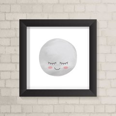 Quadro Infantil Lua Cheia Aquarela - comprar online