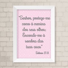 Quadro Infantil Salmos Menina