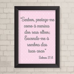Quadro Infantil Salmos Menina - comprar online