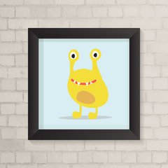 Quadro Infantil Monstrinho Amarelo - comprar online
