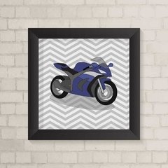 Quadro Infantil Moto Esportiva - comprar online