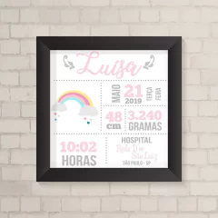 Quadro Nascimento Arco-Íris - comprar online