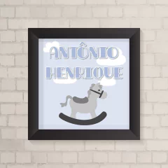 Quadro com Nome Cavalinho - comprar online