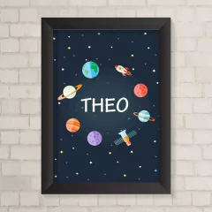 Quadro com Nome Espaço - comprar online