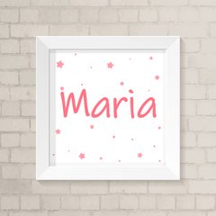 Quadro com Nome Estrelas Menina