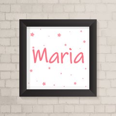 Quadro com Nome Estrelas Menina - comprar online
