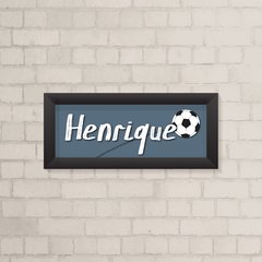 Quadro com Nome Bola de Futebol - comprar online