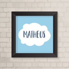 Quadro com Nome Azul - comprar online