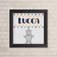 Quadro com Nome Robô - comprar online