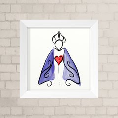 Quadro Casa Nossa Senhora Aquarela