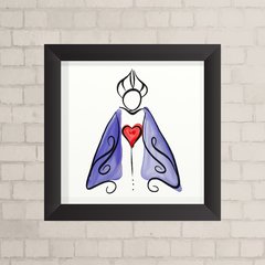 Quadro Casa Nossa Senhora Aquarela - comprar online