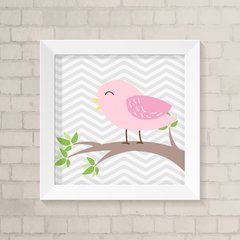 Quadro Infantil Passarinho no Galho