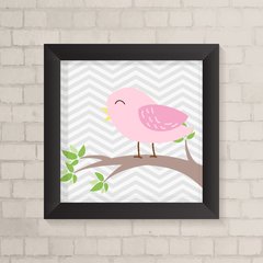 Quadro Infantil Passarinho no Galho - comprar online
