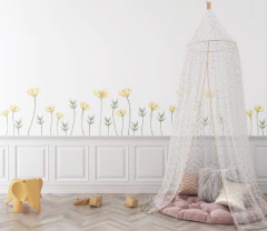 Adesivos de Parede Jardim Aquarela Amarelo - comprar online