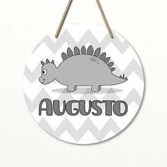 Plaquinha com Nome Dino