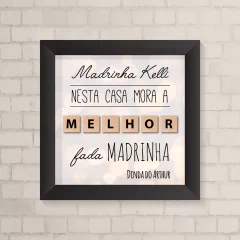 Quadro Infantil Melhor Madrinha - comprar online