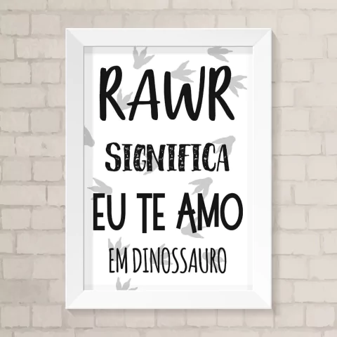 Quadro Infantil Rawr