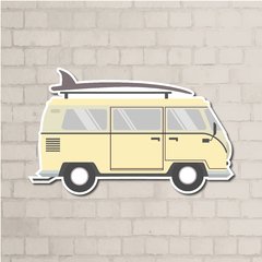 Plaquinha Kombi Amarela