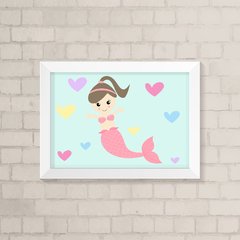 Quadro Infantil Sereia